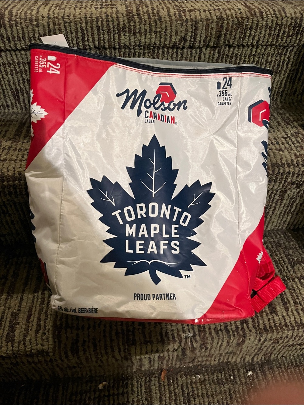 Toronto Maple Leafs Insulated Cooler Bag - White & Red
